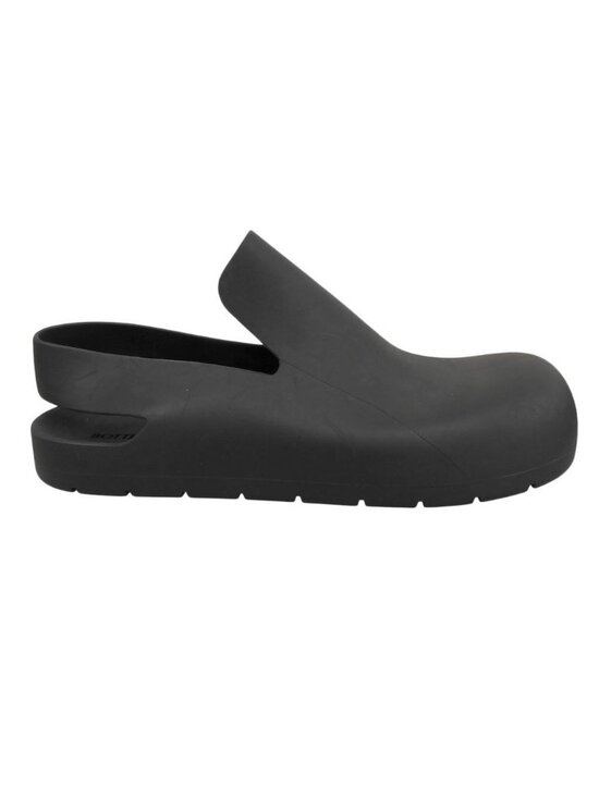 Bottega Veneta Paddle Rubber Sling Back Sabot Sandals Flat Shoes 42 Black